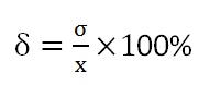 Calculation method of repeatability and error