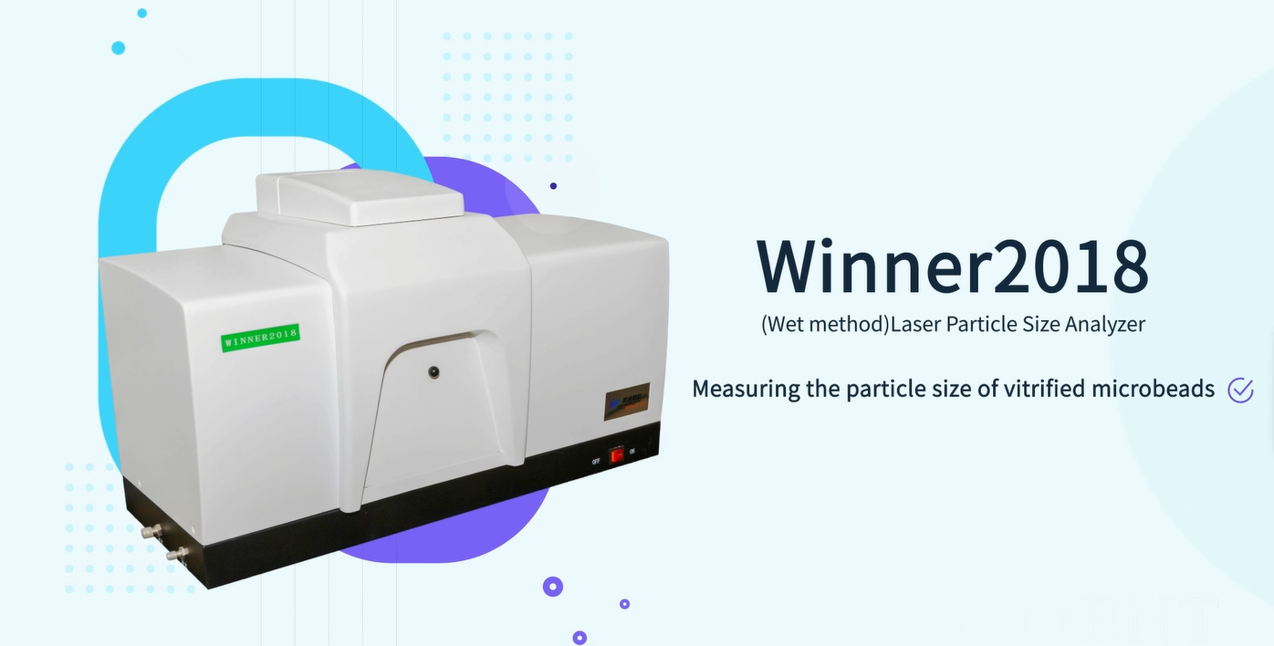 Application of laser particle size analyzer in particle size detection of vitrified microbead powder