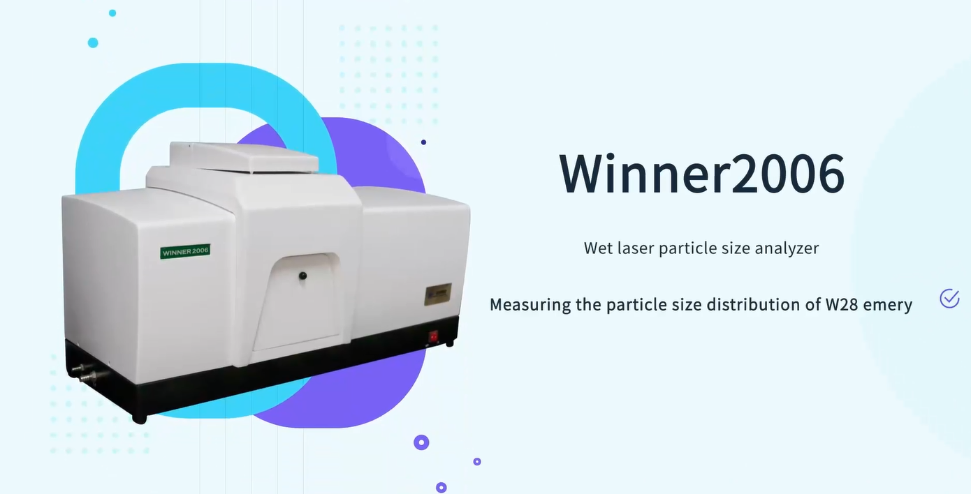 Application of laser particle size analyzer in emery